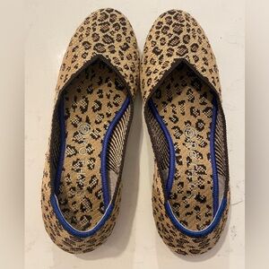 Rothy’s cheetah round toe flat